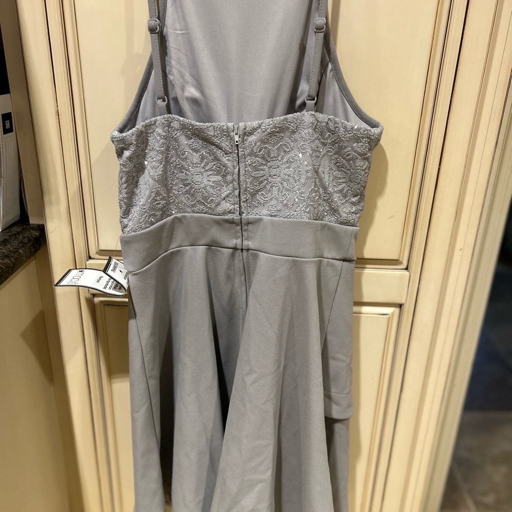 Speechless Gray sparkle dress size 7 - Picture 2 of 6